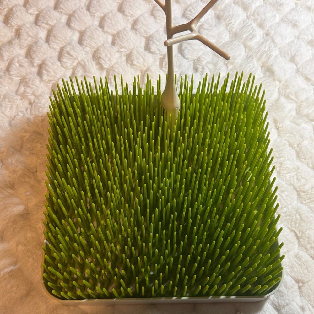Green Baby Bottle Drying Rack